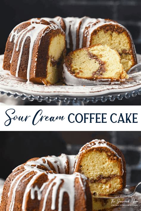 Sour Cream Coffee Cake With Cinnamon Streusel The Seasoned Mom