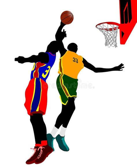 Basketball Players Stock Vector Illustration Of Sportsman 46627501