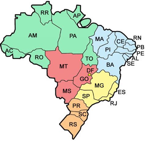 Mapa Do Brasil E Capitais Trabalho De Escola 2023 Mapa Brasil Regiões Mapa Brasil