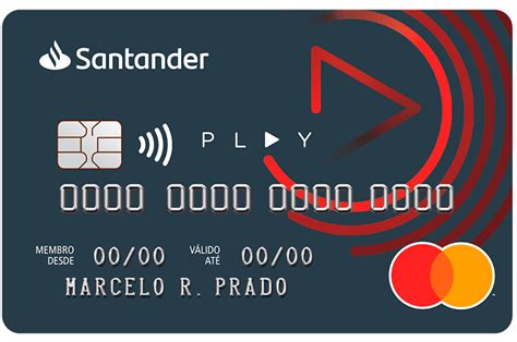 Cartão de Crédito Santander Play Clube da informação