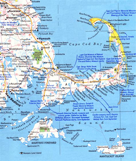 Map Of Massachusetts Coastline Coastal Map World