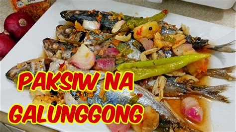 Easy Paksiw Na Galunggong Recipehow To Cook Paksiw Na Galunggong Youtube
