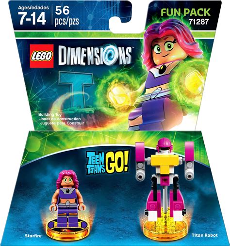 Best Buy Lego Dimensions Teen Titans Go Fun Pack Starfire And Titan