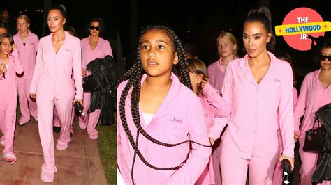 kim kardashian throws a sleepover party for her daughter north west at