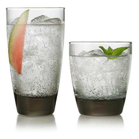 Libbey Classic Smoke 16 Piece Tumbler And Rocks Glass Set Buy Online In United Arab Emirates At