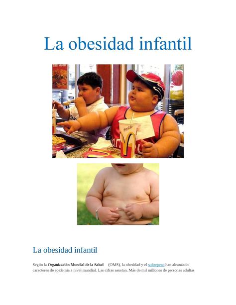 Calaméo La Obesidad Infantil