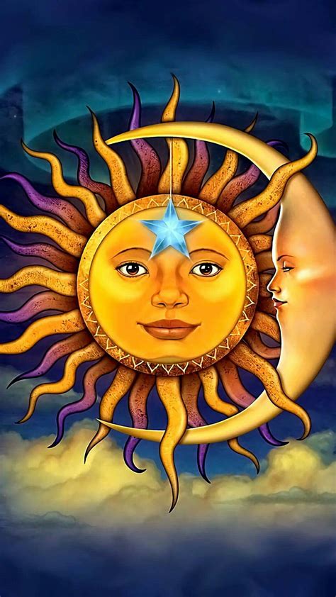Pin By Jina Runion On Art Moon Art Celestial Art Sun Art