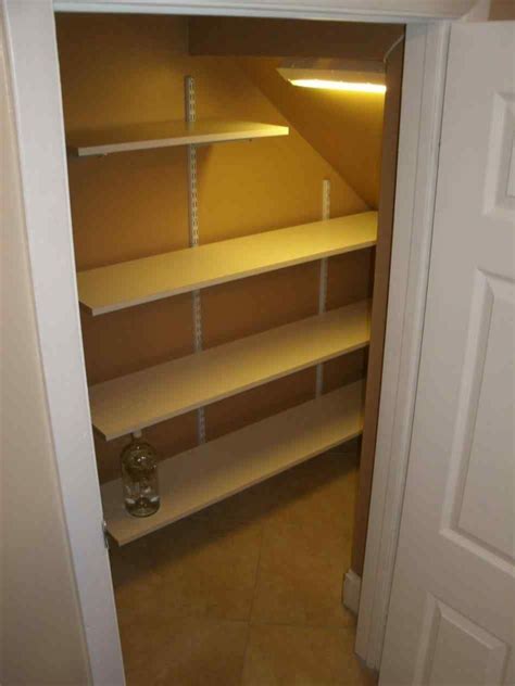 We built these pantry shelves because a lot of you were telling us our old wire shelves didn't look very i built a pantry in an under stairs nook with a sliding barn door in this town home. Best and Gorgeous Shelving For Under Stairs Closet Ideas ...