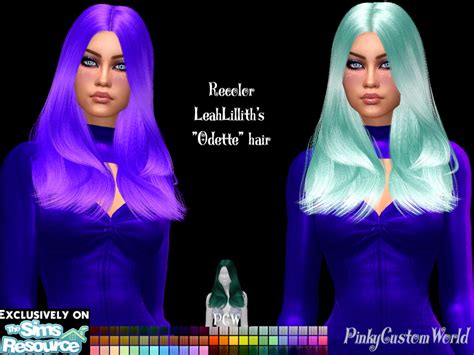 The Sims Resource Recolor Of Leahlilliths Odette Hair