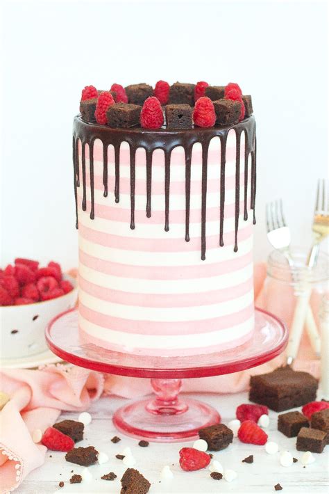 White Chocolate Raspberry Brownie Cake Cake By Courtney