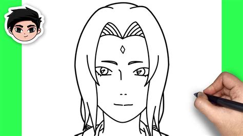 How To Draw Tsunade Naruto Easy Step By Step YouTube
