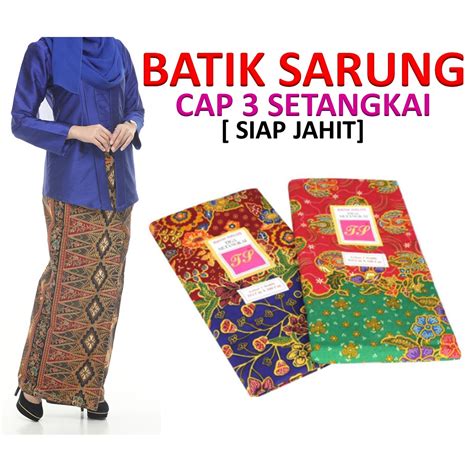 Jangan lupa melepaskan jarum / peniti pada kain. Siap Jahit Kain sarung Batik Murah Viral Random Brand ...