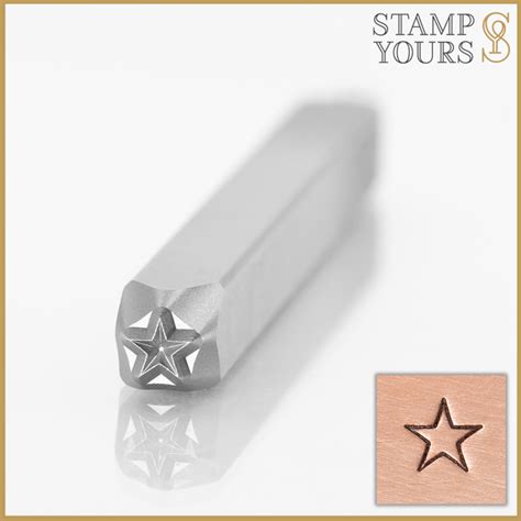 Star Outline Metal Stamp Star Design Stamp Stainless Steel Hand