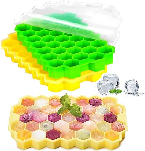 Buy Moldberry Honey Bee Ice Cube Tray For Freezer Flexible 37 Cavity