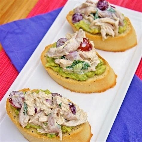 Chicken Salad And Avocado Crostini Recipe 445