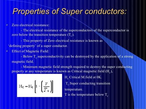 Super Conductors