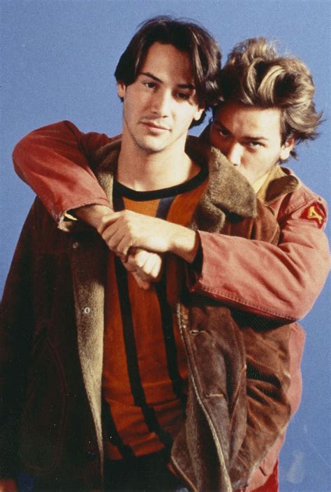 Keanu Reeves And River Phoenix My Own Private Idaho Promos River Phoenix Foto