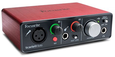 Focusrite Introduces Scarlett Solo Usb Recording Interface No Treble