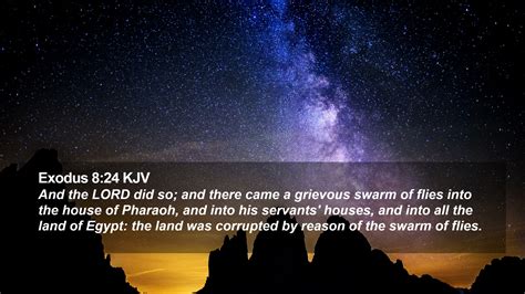 Exodus Kjv Desktop Wallpaper And The Lord Did So And There Came