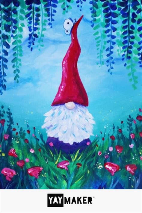 To Thy Gnome Self Be True Painting Paint Nite Wall Art Crafts