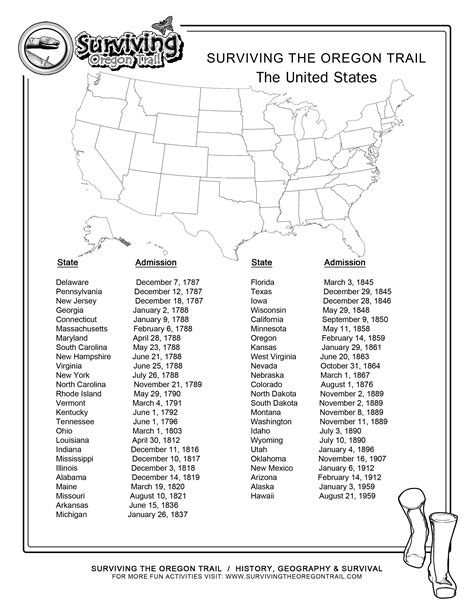 States And Capitals List Printable Brennan
