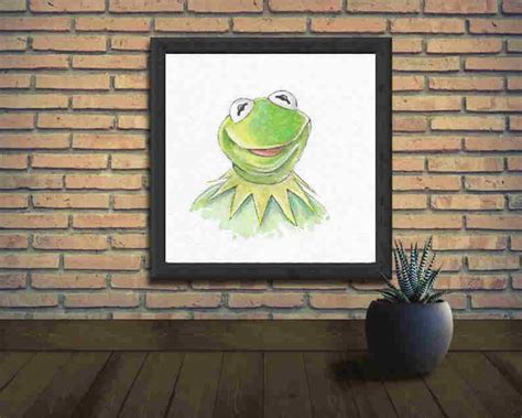 Kermit Portrait Fine Art Quality Print Multiple Sizes Etsy