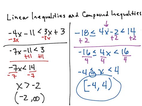 a, b is the interval notation. How To Solve Compound Inequalities And Write In Interval ...