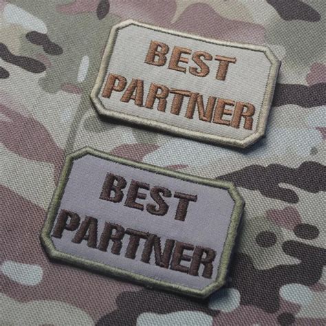 1 Piece Best Partner Hook And Loop Patches 3d Stickers Personality