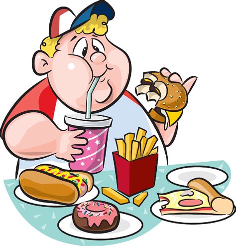 Eating Junk Food Clipart Free Download On Clipartmag