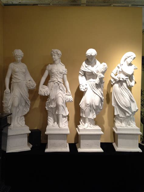 Marble Lady Four Seasons Statue Set Medium Metropolitan Galleries Inc