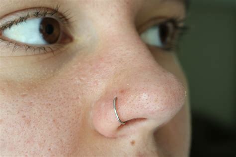 Fake Nose Ring Silver Or Gold No Piercing Needed Etsy Uk