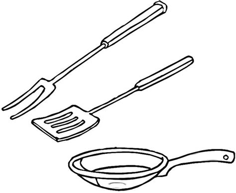 Coloriage ustensiles de cuisine en ligne gratuit à imprimer. dessin d'ustensiles de cuisine (8)