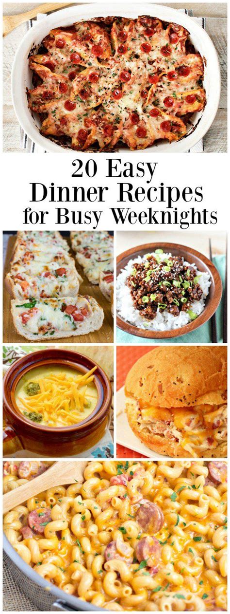 20 Easy, Family-Friendly Dinner Recipes for Busy ...