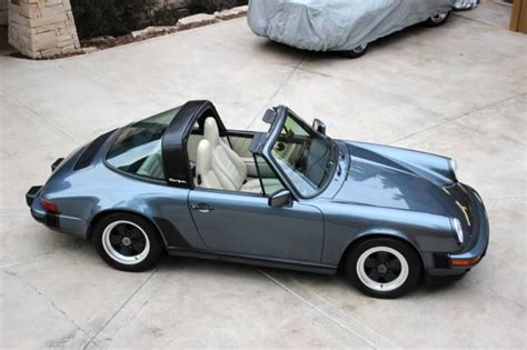 1987 Porsche 911 Targa Venetian Blue Linen 25700 Original Miles