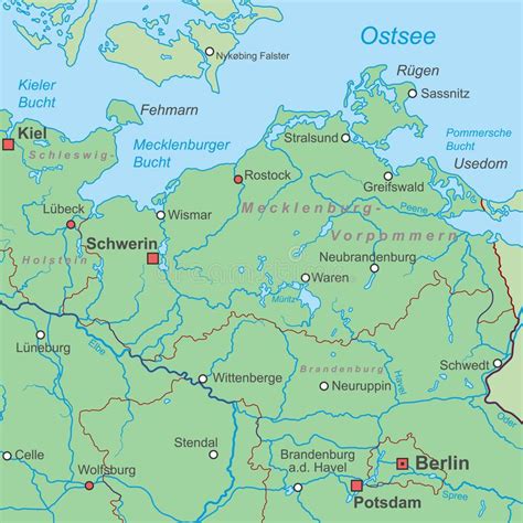 La Germania La Mappa Del Livello Nordico Della Germania Ha