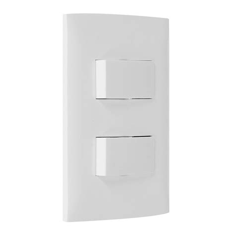 PLACA CON INTERRUPTOR DOBLE DE 3 VÍAS BLANCO LEVITON The Home Depot