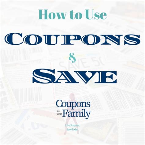 how to use coupons and save