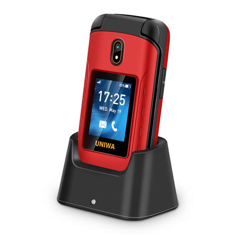 Buy Uniwa 4g Flip Phone For Seniors Dual Screen Big Button Basic Phone