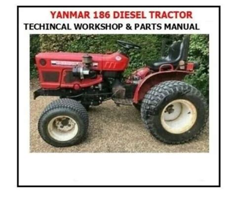 Tractor Service And Parts Manual Yanmar Ym186 Ym186d Diesel 2 Manuals Etsy