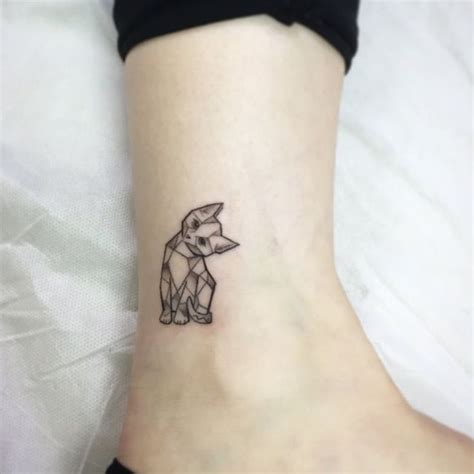Geometric Tattoo Geometric Cat Original Design And Tattoo By Kaiser