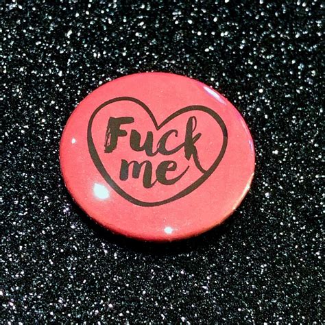 Fuck Me Heart Pins Etsy