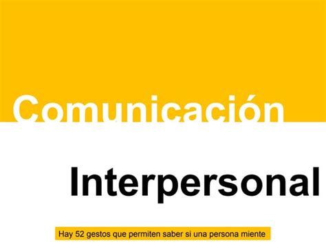 Coem 3001 Comunicación Interpersonal
