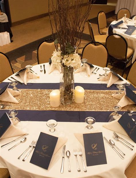 30 Navy Blue And Gold Wedding Color Ideas My Deer Flowers