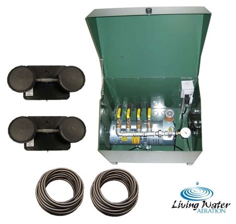 Stress can lead to the death of the fishes. AirPro 1/4 HP Rotary Vane Pond Aerator Kit - 1 to 2 Acre Ponds | Pond aerator, Aerator, Diy pond