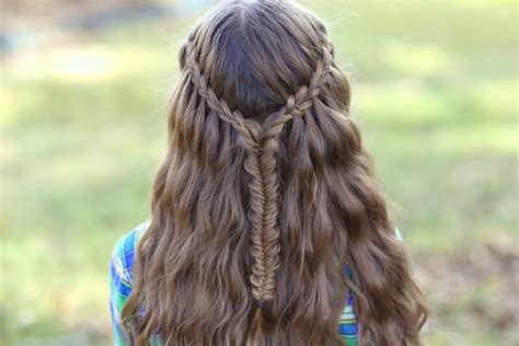 They are also one of the cutest styles to wear a formal event, like prom or a wedding, or even a style that you can sport for something super casual, like for brunch or your beach getaway. 5 Entrancing Waterfall Braid With Curls for Special ...