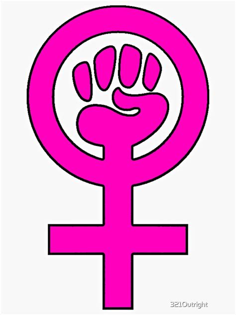 women s power feminist symbol women s rights reproductive rights sticker for sale by