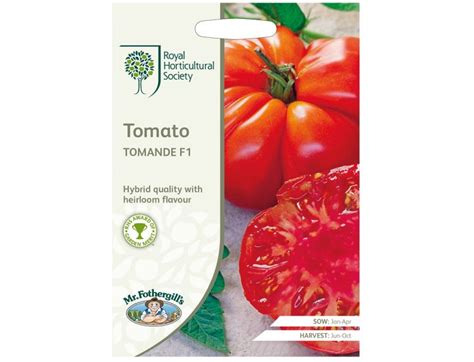 Tomato Seeds Rhs Tomande F1 Knights Garden Centres
