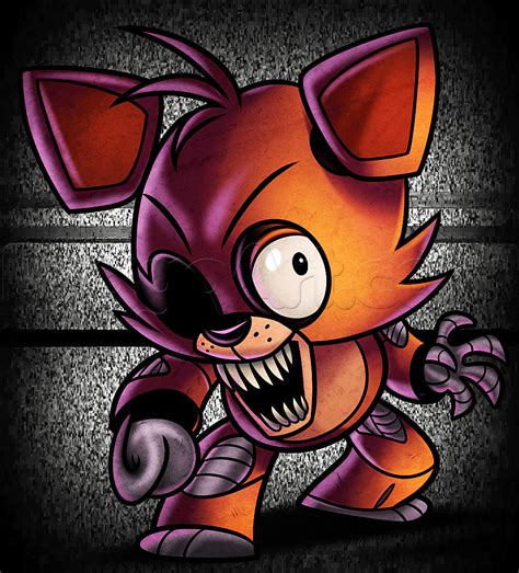 How To Draw Chibi Foxy The Fox From Five Nights At Freddys Drawing