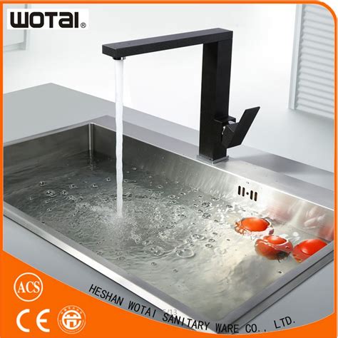 These quality faucets are mostly produced under state of the art technology which not only provides style. Factory direct sales black square shape kitchen faucet ...