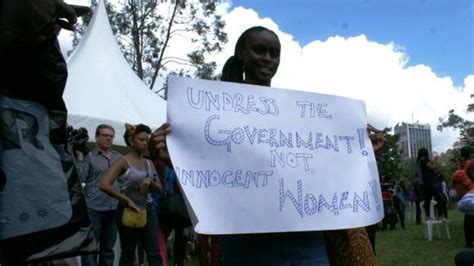 Kenyans Protest Over Nairobi Miniskirt Attack Bbc News